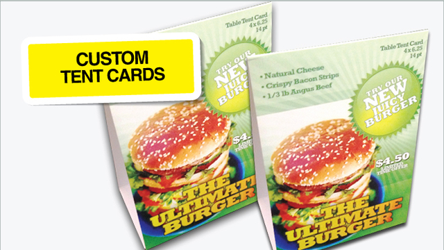 Custom Tent cards